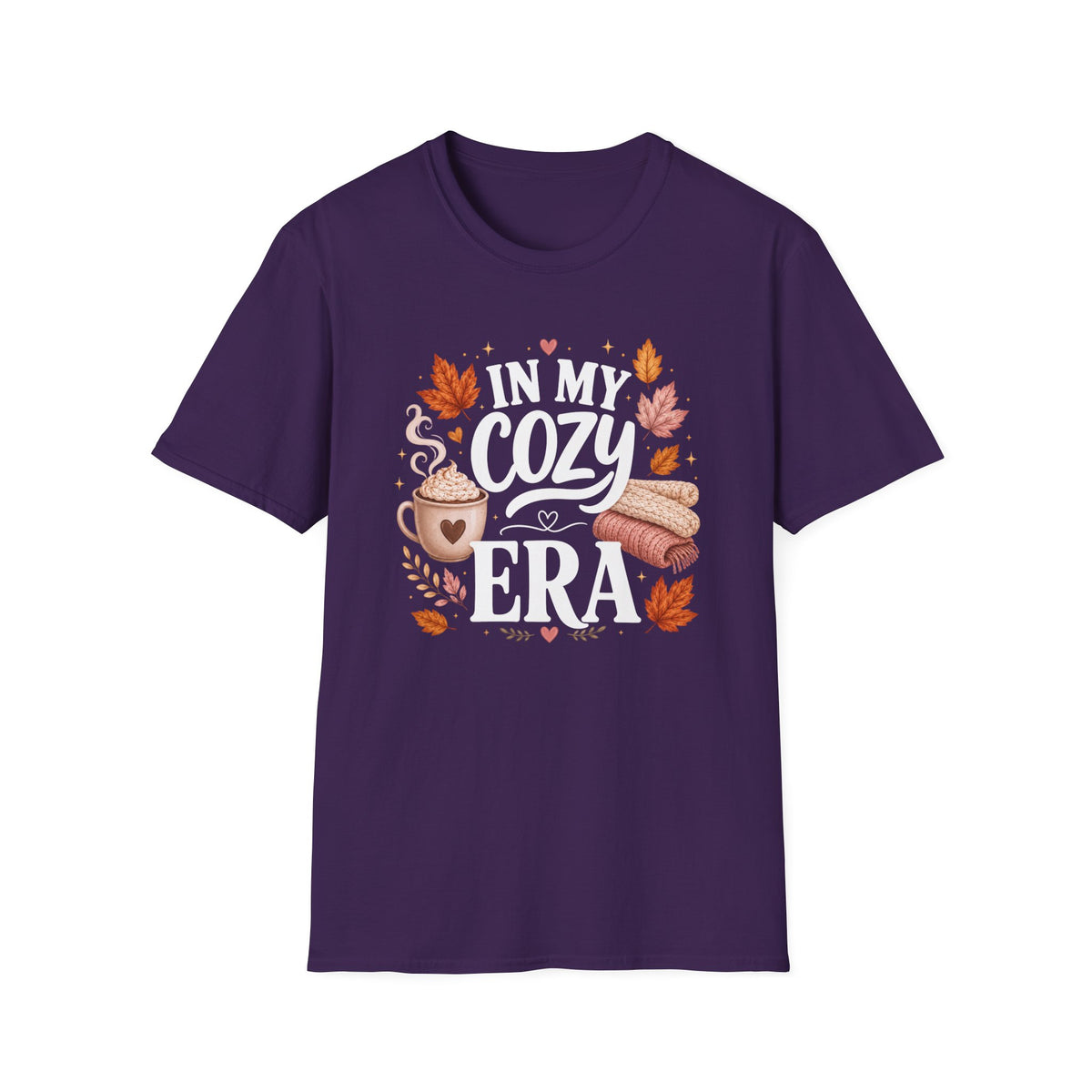 Cozy Era T-Shirt - "In My Cozy Era" Fall Coffee & Blanket Tee