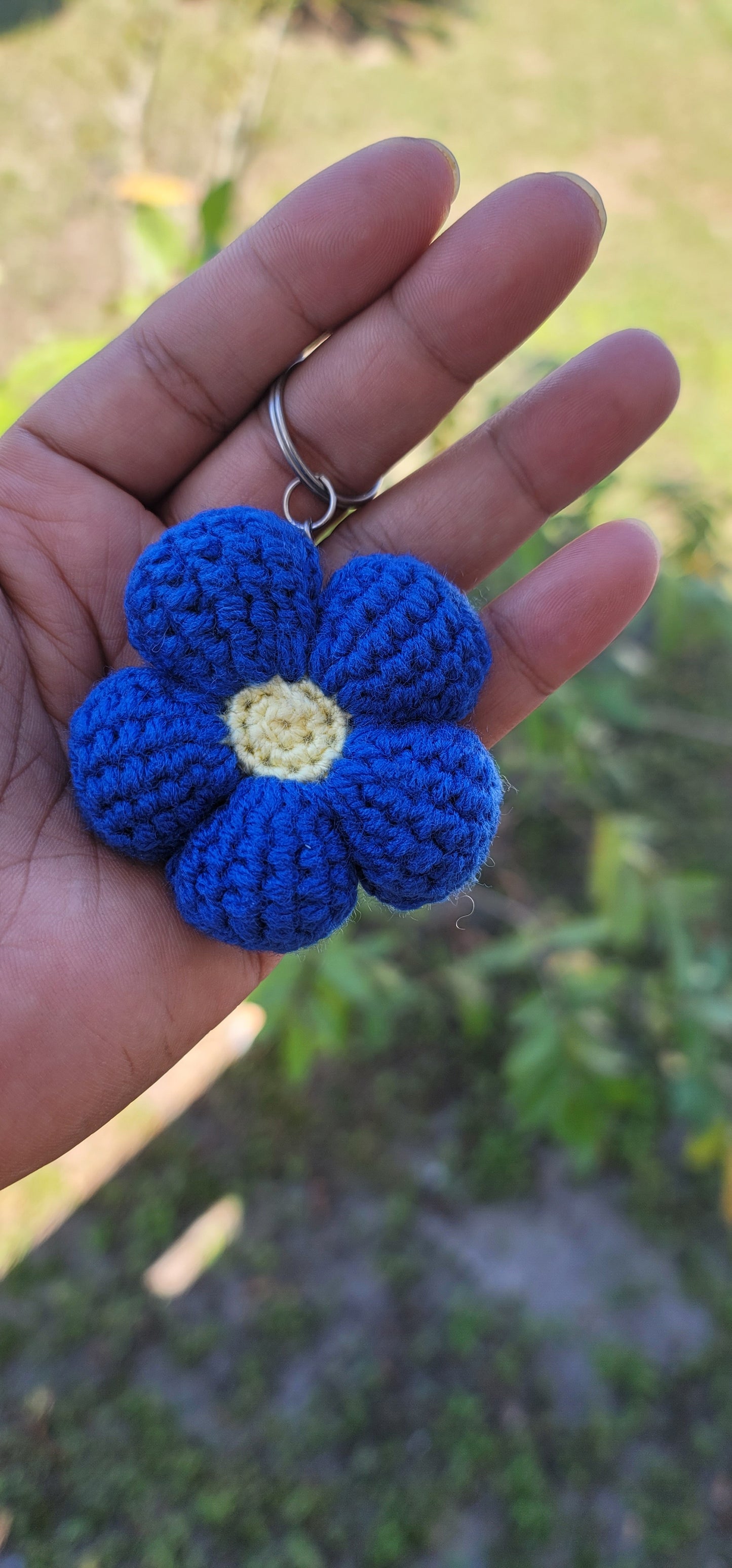 Crochet Flower Keychains