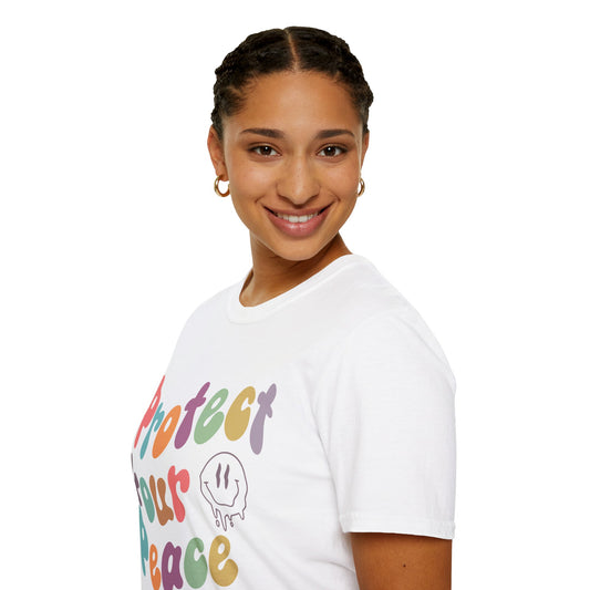 One Day At A Time T-Shirt — Retro Pink Positive Vibes Tee