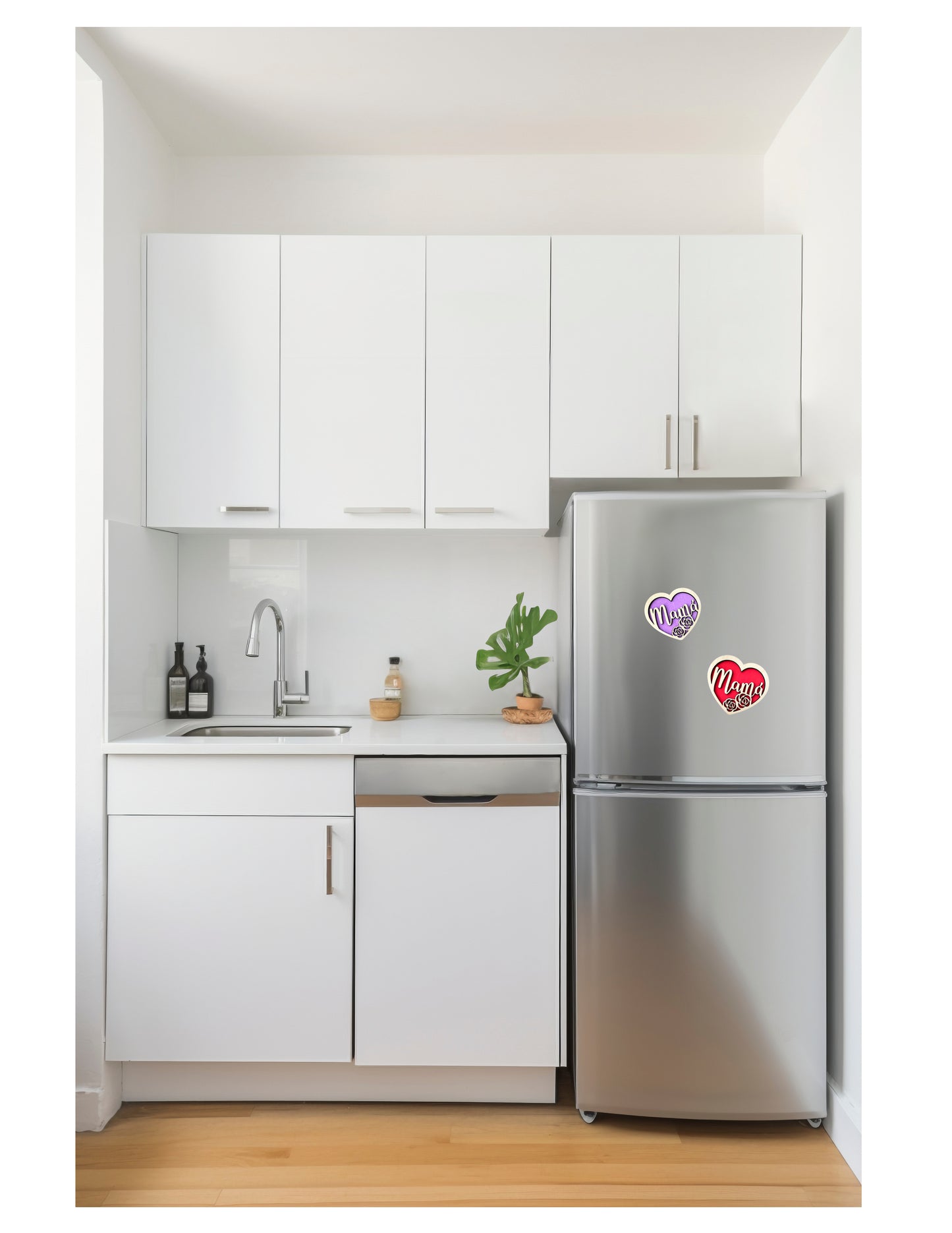 Imán para nevera de madera "Mamá"