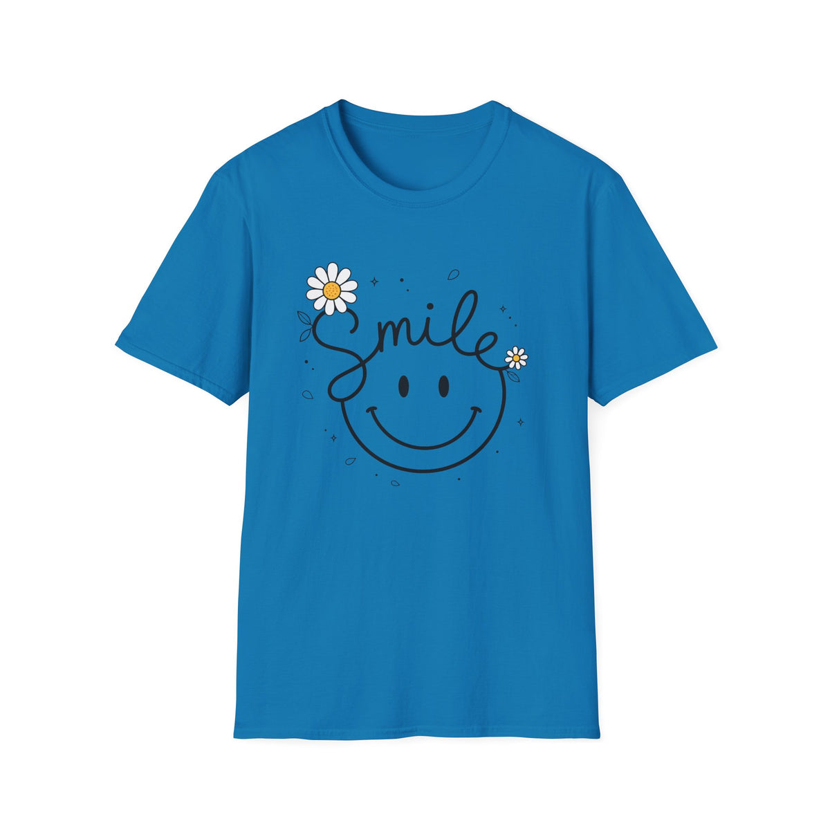 Smile Daisy T-Shirt — Cute Floral Smiley Tee