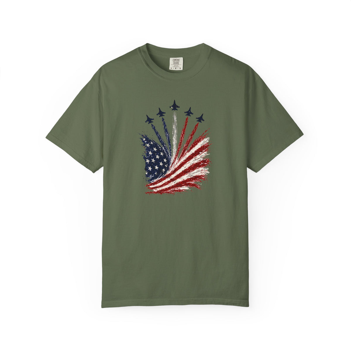 American Flag Firework T-Shirt — Patriotic Independence Day Tee