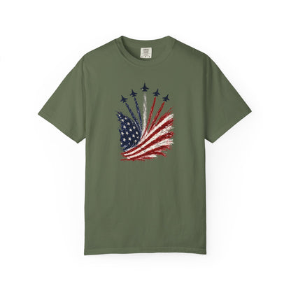 American Flag Firework T-Shirt — Patriotic Independence Day Tee