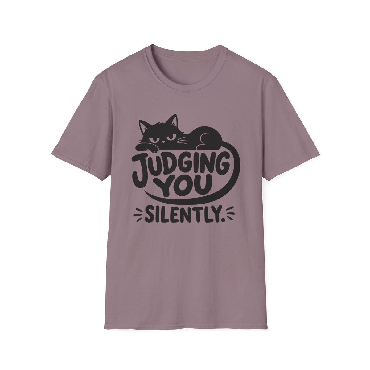 Judging You Silently Cat T-Shirt – Funny Grumpy Cat Graphic Tee