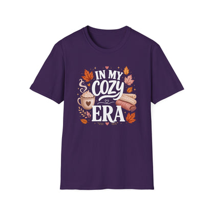 Cozy Era T-Shirt - "In My Cozy Era" Fall Coffee & Blanket Tee