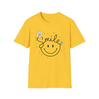 Smile Daisy T-Shirt — Cute Floral Smiley Tee