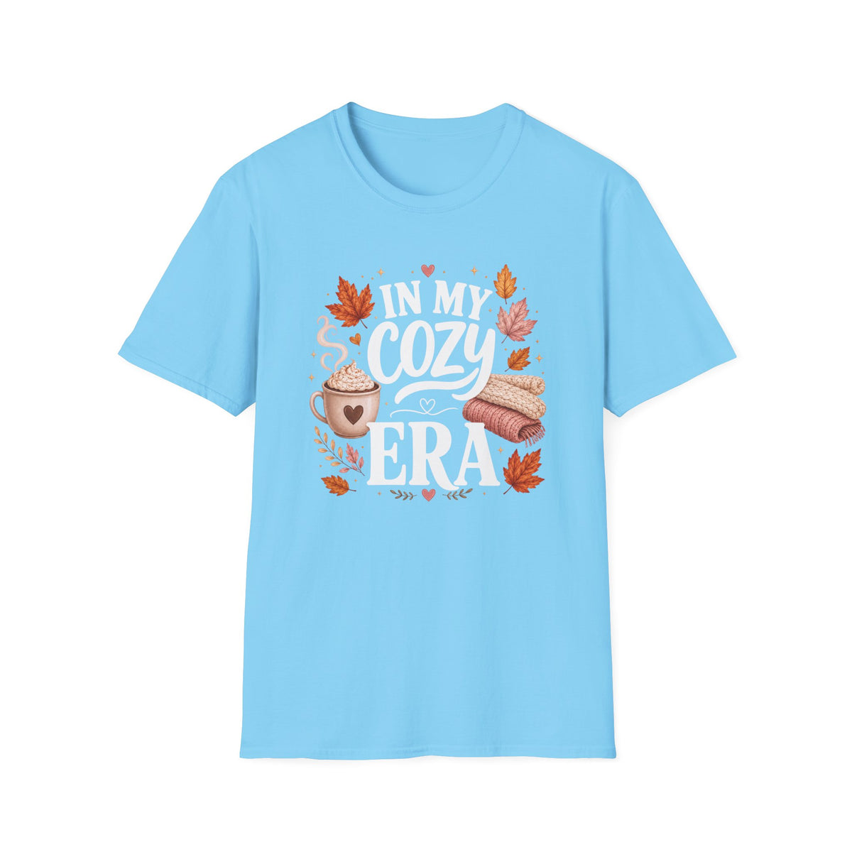 Cozy Era T-Shirt - "In My Cozy Era" Fall Coffee & Blanket Tee