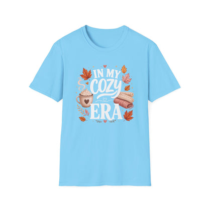 Cozy Era T-Shirt - "In My Cozy Era" Fall Coffee & Blanket Tee