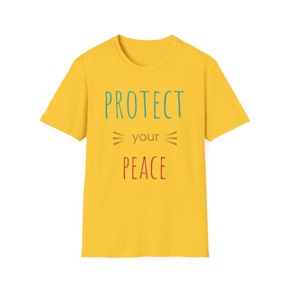 Protect Your Peace T-Shirt — Calm Positive Message Tee