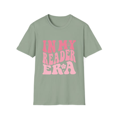 Reader Era T‑Shirt — 'In My Reader Era' Pink Retro Typography Shirt