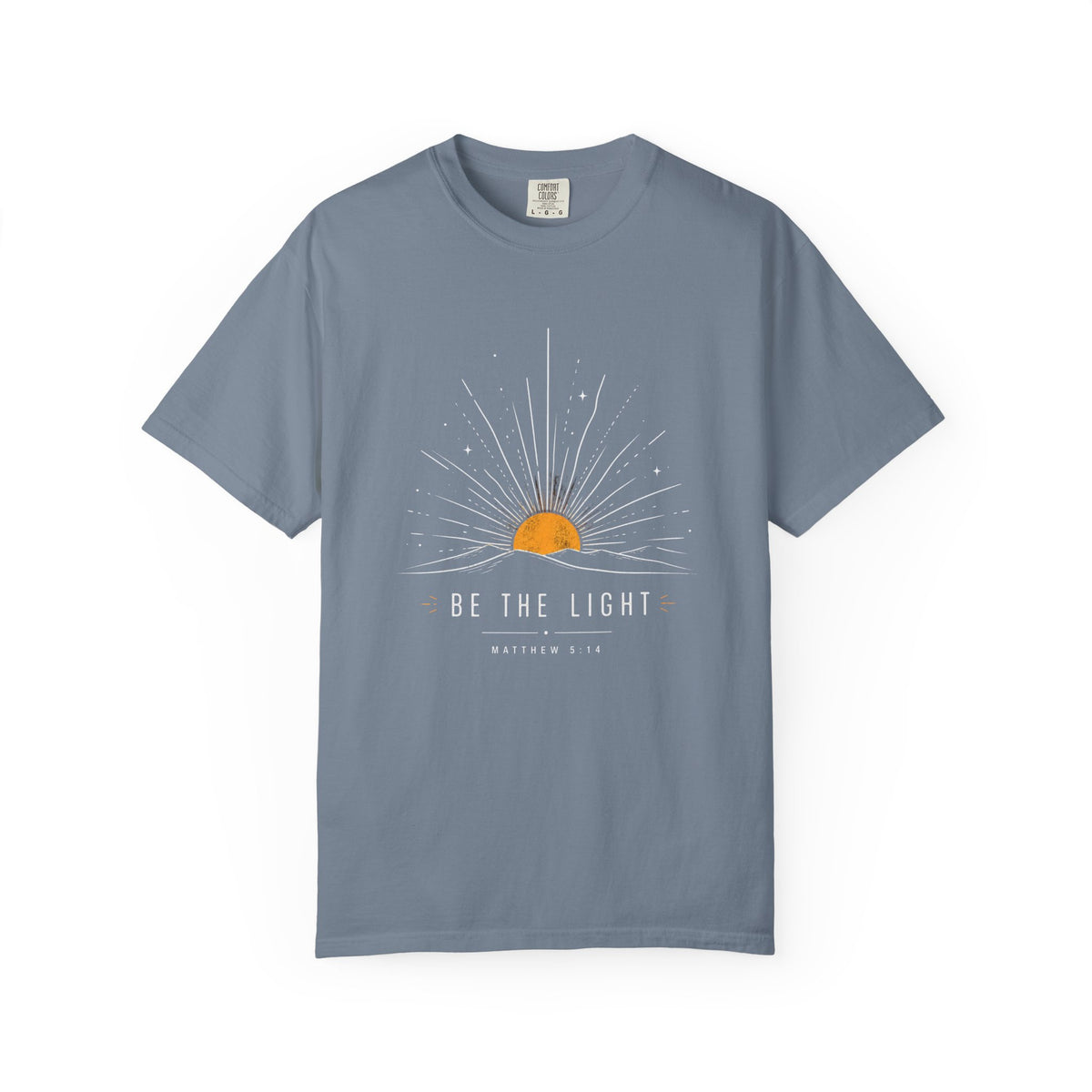Be The Light Sunrise Graphic T-Shirt — Inspirational Christian Tee