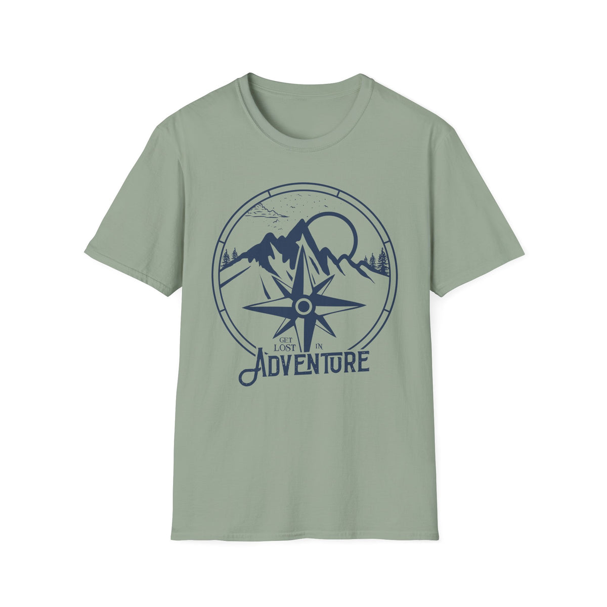 Adventure Compass T‑Shirt — Mountain Travel Outdoor Tee