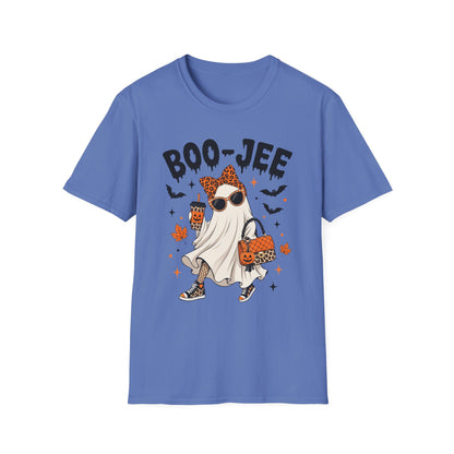 Halloween 'Boo-Jee' Ghost T-Shirt — Cute Leopard-Print Chic Costume Tee