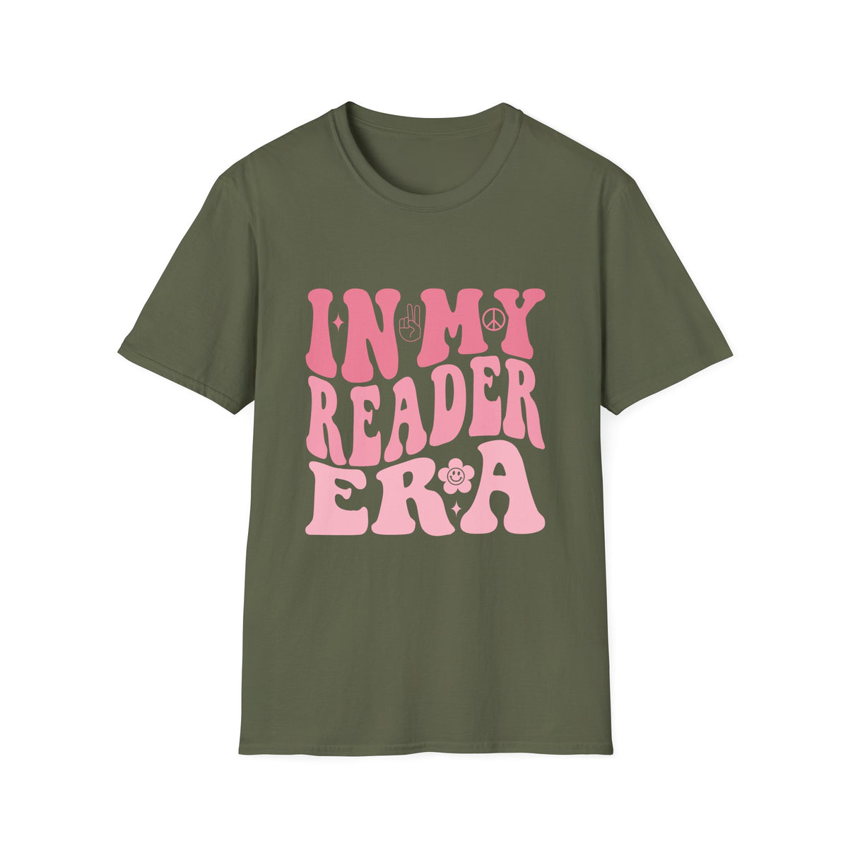 Reader Era T‑Shirt — 'In My Reader Era' Pink Retro Typography Shirt