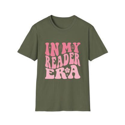 Reader Era T‑Shirt — 'In My Reader Era' Pink Retro Typography Shirt
