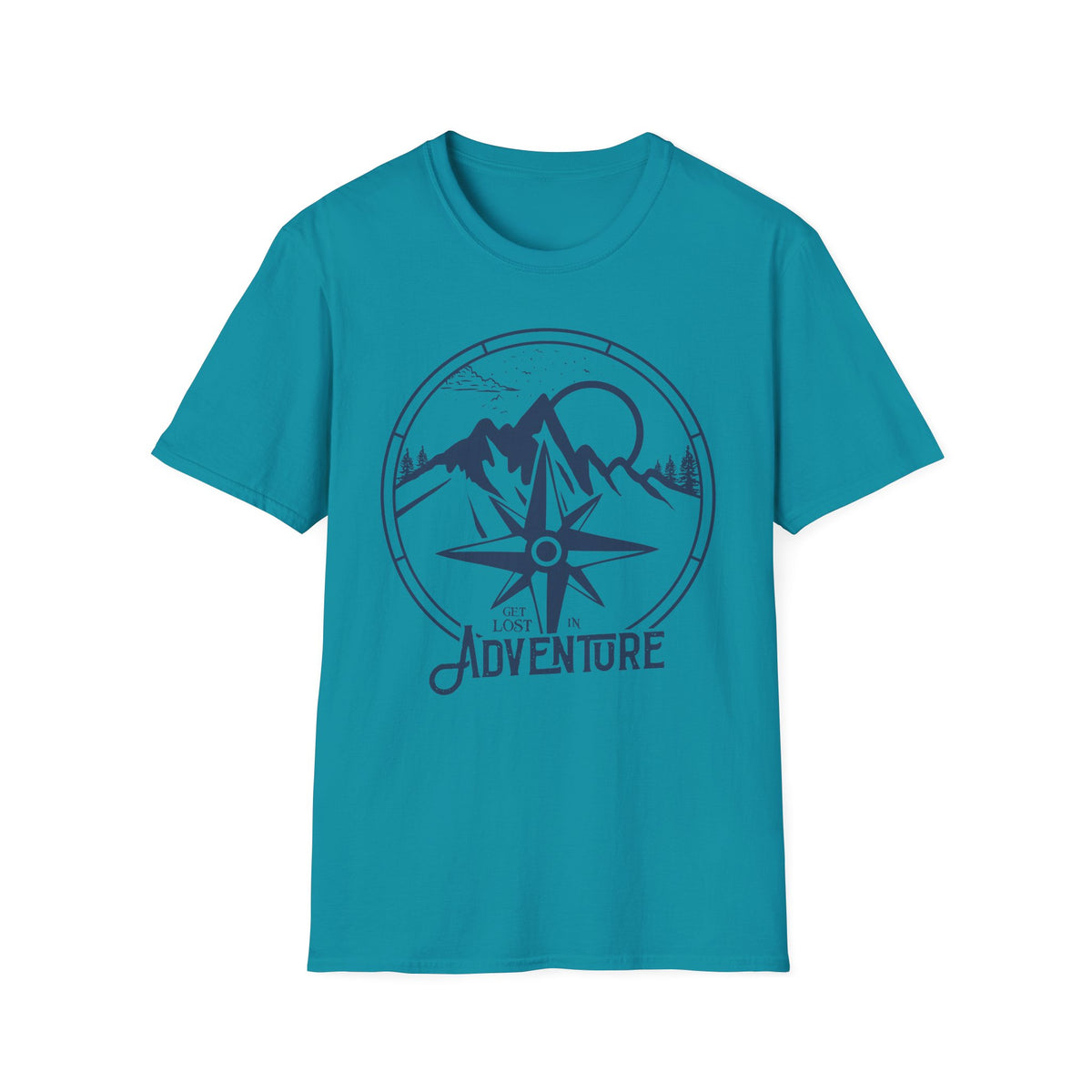 Adventure Compass T‑Shirt — Mountain Travel Outdoor Tee