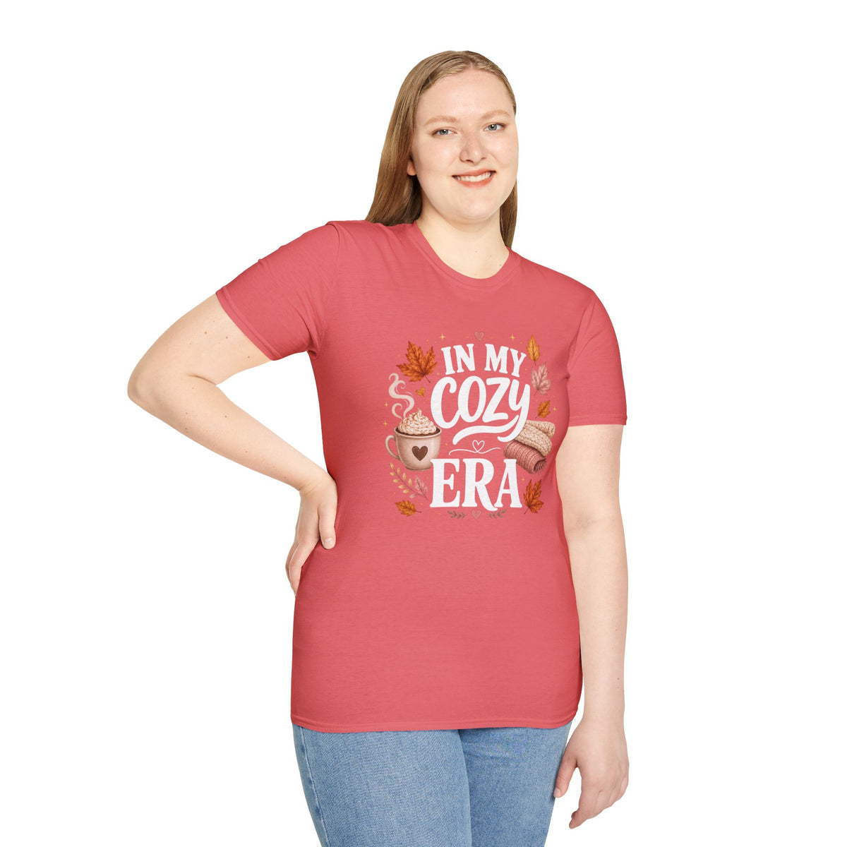 Cozy Era T-Shirt - "In My Cozy Era" Fall Coffee & Blanket Tee