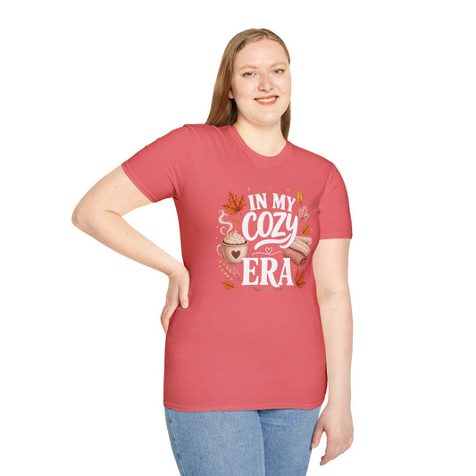 Cozy Era T-Shirt - "In My Cozy Era" Fall Coffee & Blanket Tee