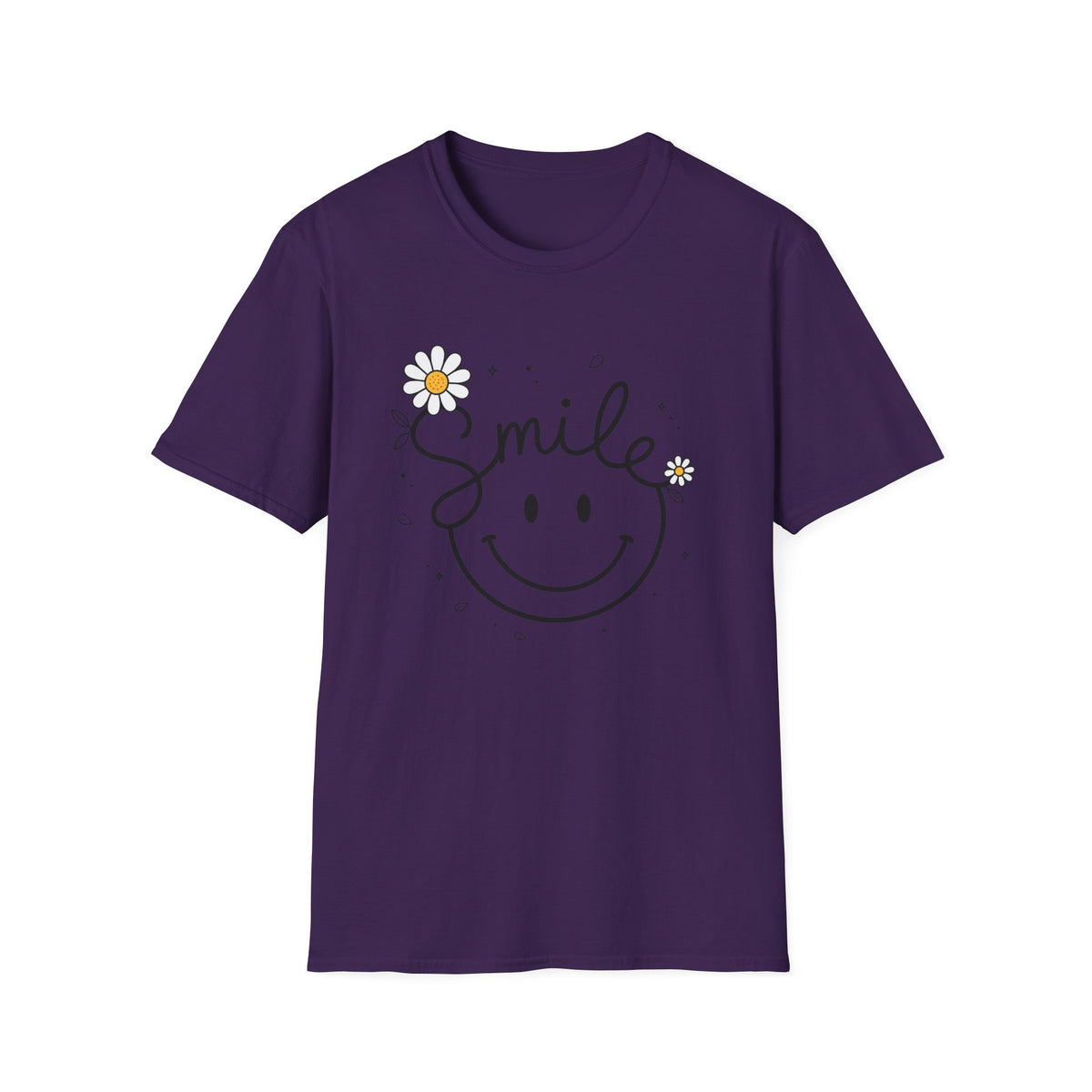 Smile Daisy T-Shirt — Cute Floral Smiley Tee