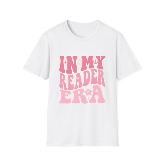 Reader Era T‑Shirt — 'In My Reader Era' Pink Retro Typography Shirt