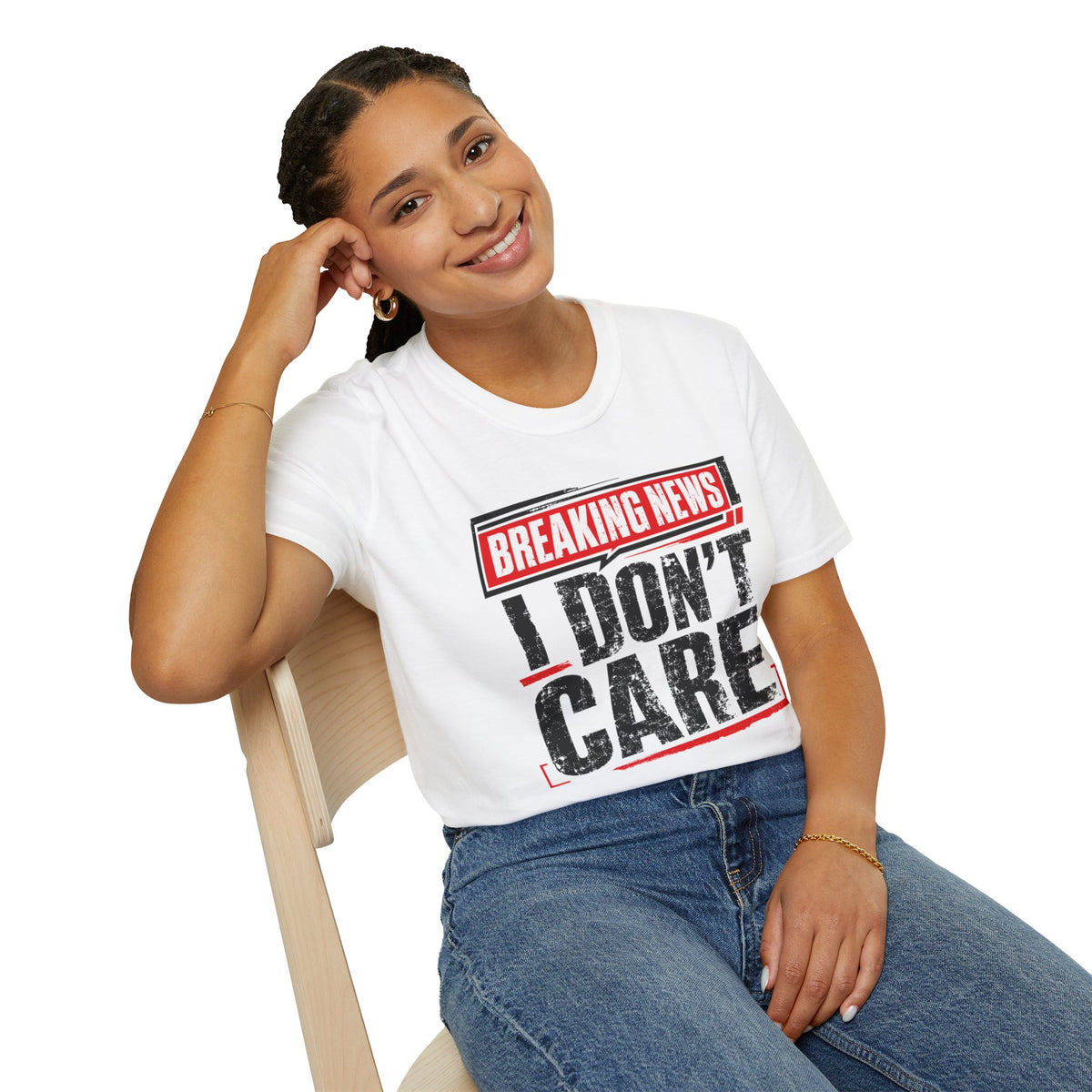 Breaking News "I Don't Care" T-Shirt
