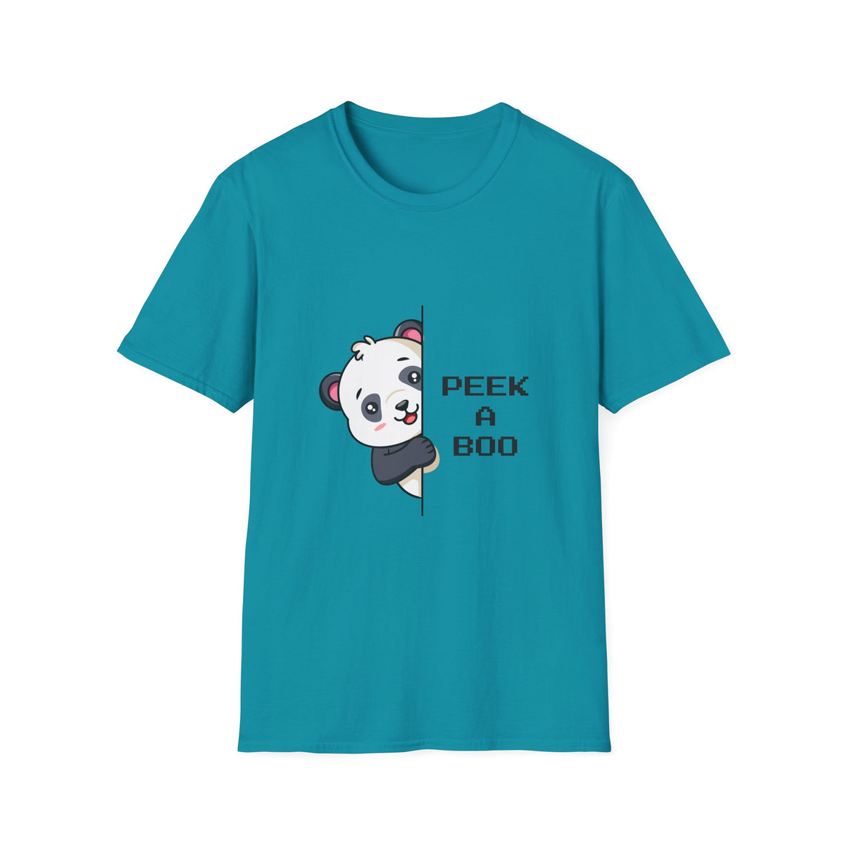 Peek-A-Boo Panda T-Shirt — Cute Peeking Bear Graphic Tee