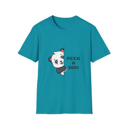 Peek-A-Boo Panda T-Shirt — Cute Peeking Bear Graphic Tee