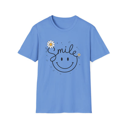 Smile Daisy T-Shirt — Cute Floral Smiley Tee