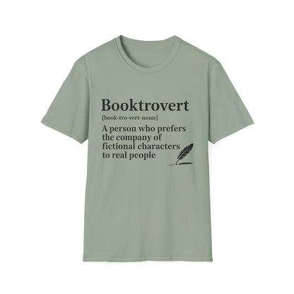 Booktrovert T-Shirt – "A person who prefers the company of fictional characters" Literary Tee