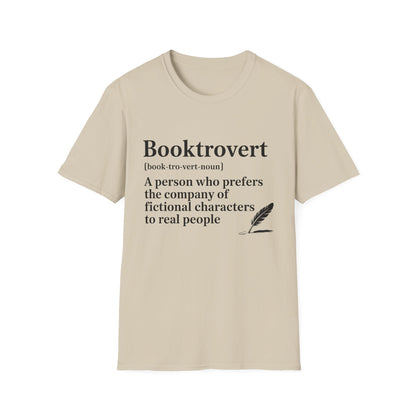 Booktrovert T-Shirt – "A person who prefers the company of fictional characters" Literary Tee
