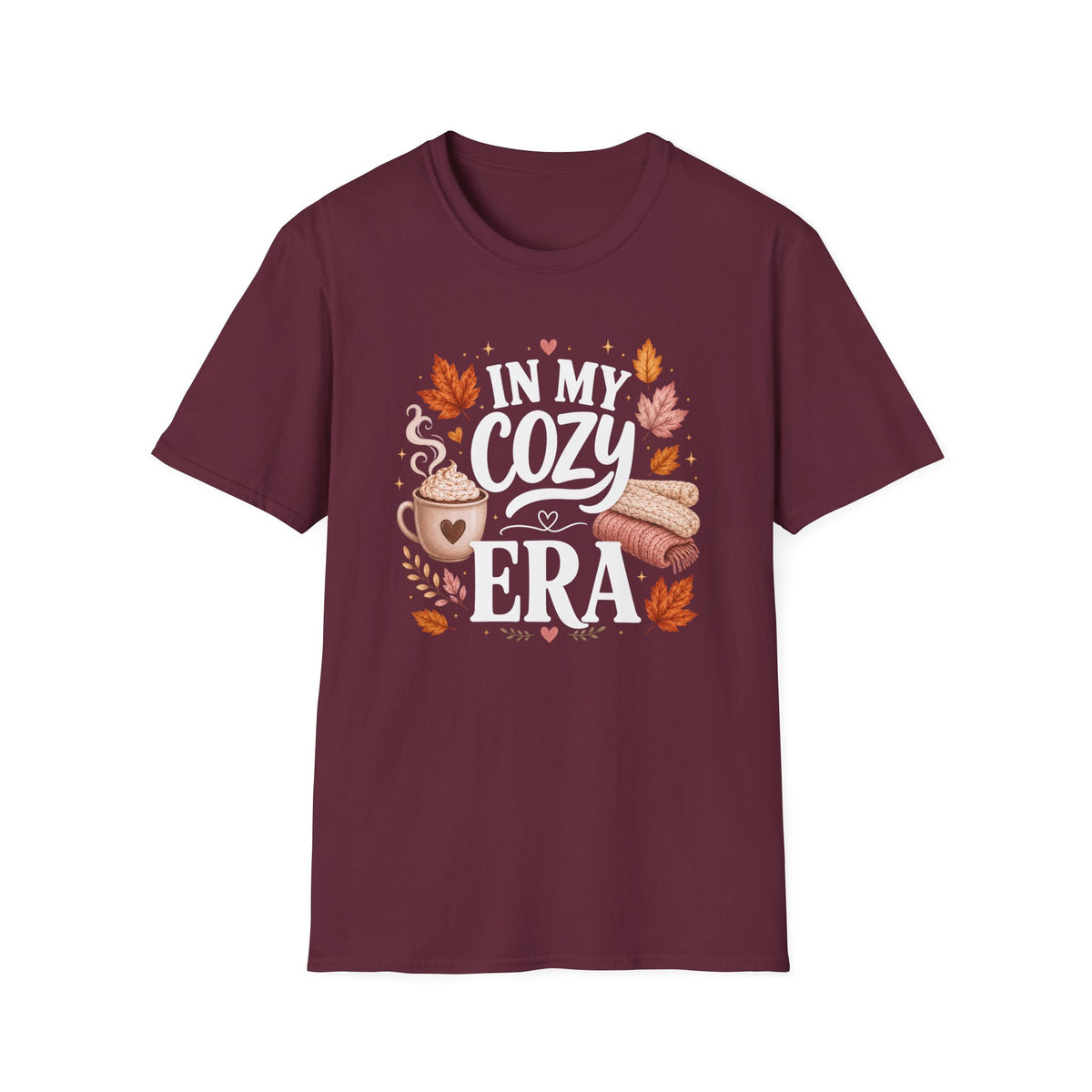 Cozy Era T-Shirt - "In My Cozy Era" Fall Coffee & Blanket Tee