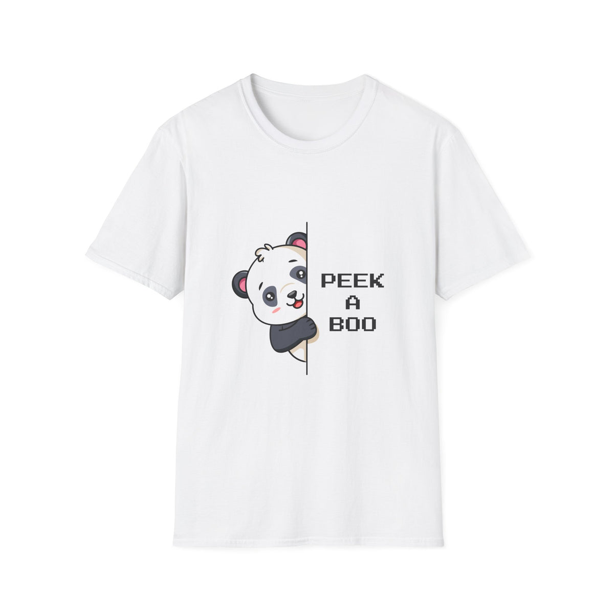 Peek-A-Boo Panda T-Shirt — Cute Peeking Bear Graphic Tee