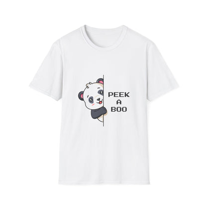 Peek-A-Boo Panda T-Shirt — Cute Peeking Bear Graphic Tee