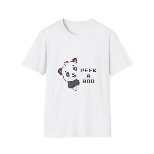 Peek-A-Boo Panda T-Shirt — Cute Peeking Bear Graphic Tee
