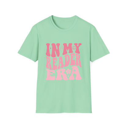 Reader Era T‑Shirt — 'In My Reader Era' Pink Retro Typography Shirt