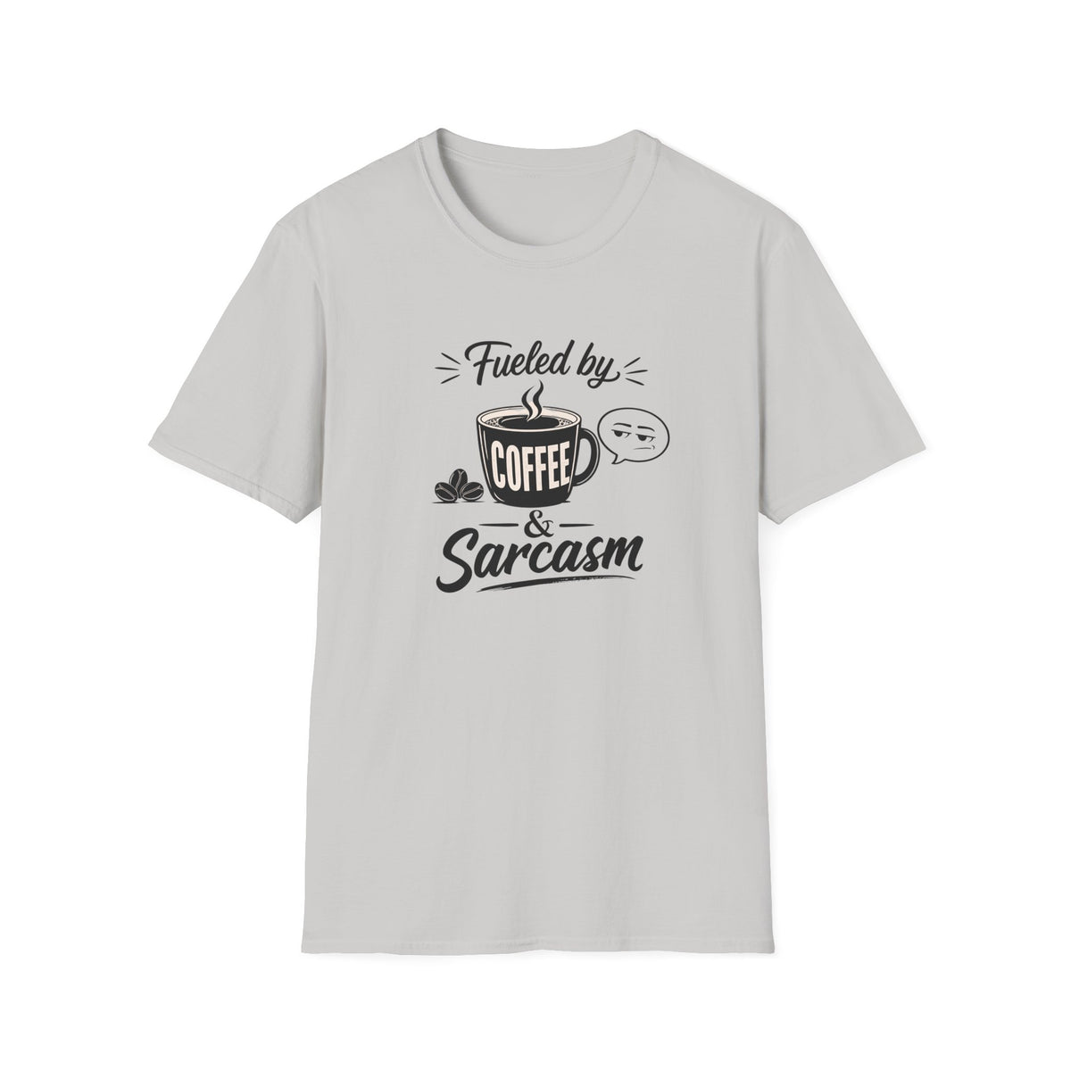 Fueled by Coffee & Sarcasm T-Shirt — Funny Coffee Lover Tee