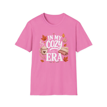 Cozy Era T-Shirt - "In My Cozy Era" Fall Coffee & Blanket Tee