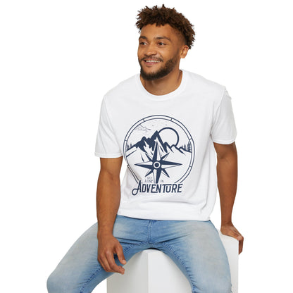 Adventure Compass T‑Shirt — Mountain Travel Outdoor Tee