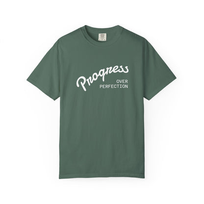 Progress Over Perfection T-Shirt — Inspirational Casual Tee