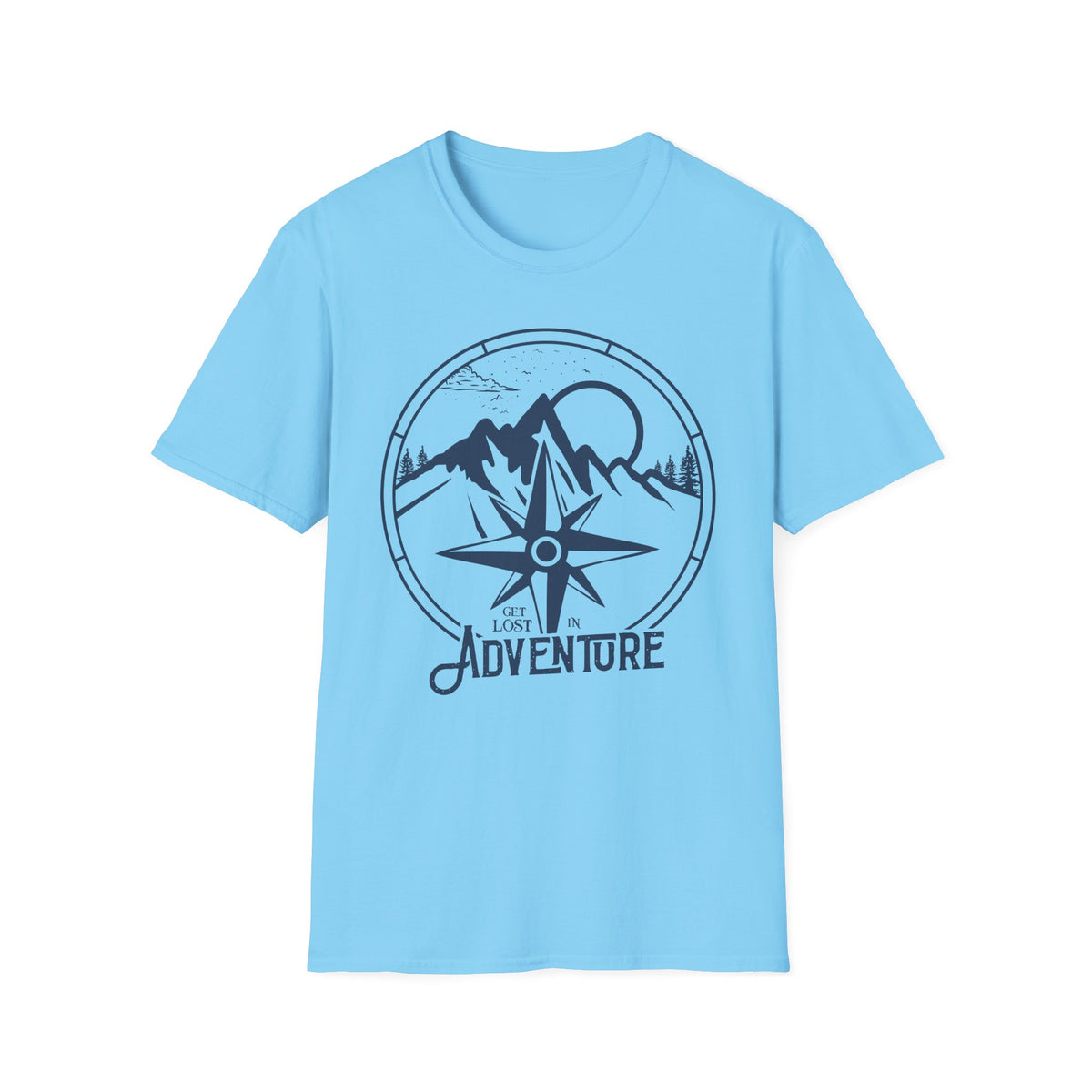 Adventure Compass T‑Shirt — Mountain Travel Outdoor Tee