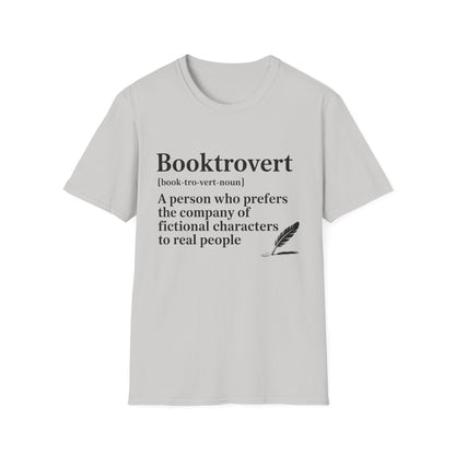 Booktrovert T-Shirt – "A person who prefers the company of fictional characters" Literary Tee