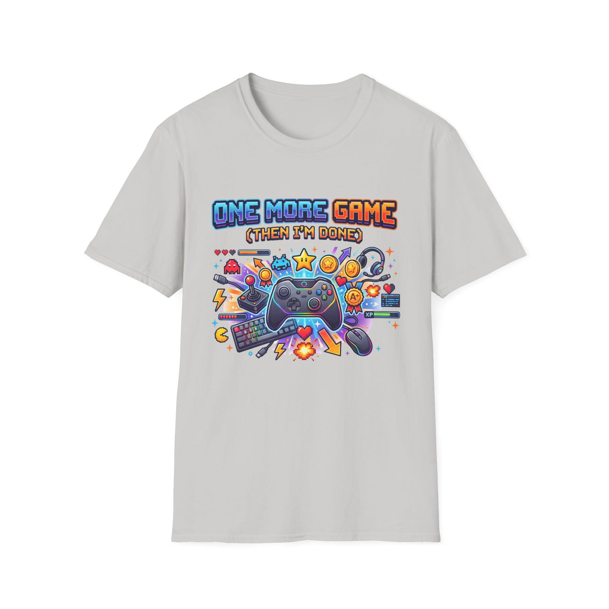 Gamer Tee "One More Game (Then I’m Done)" – Video Game Controller Graphic T-Shirt