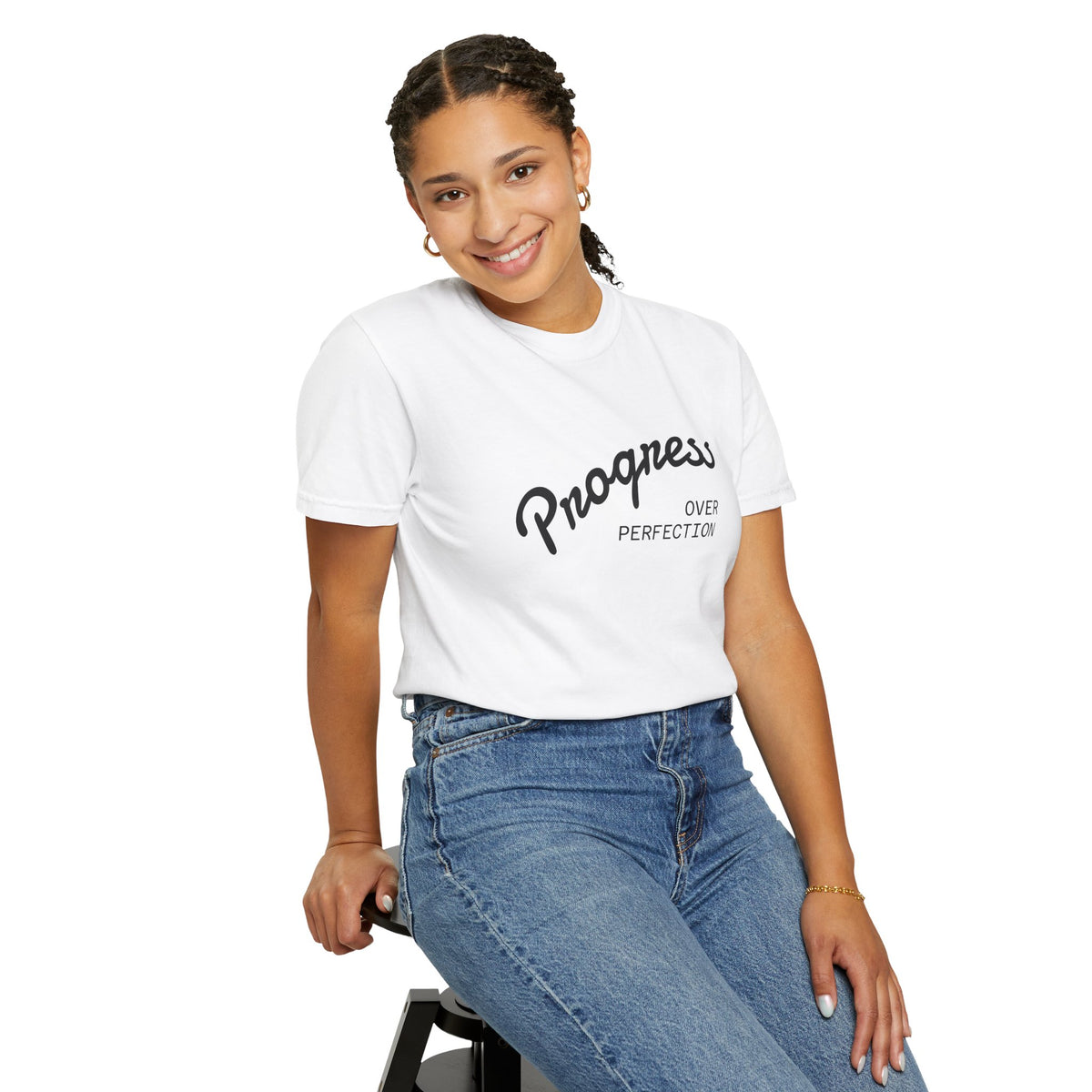 Progress Over Perfection T-Shirt — Inspirational Casual Tee