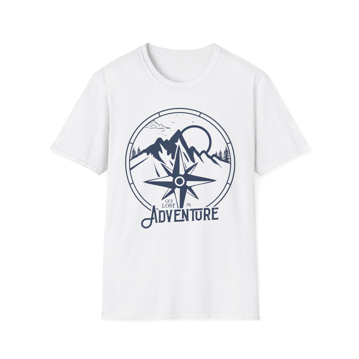 Adventure Compass T‑Shirt — Mountain Travel Outdoor Tee