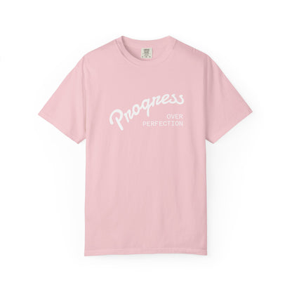 Progress Over Perfection T-Shirt — Inspirational Casual Tee