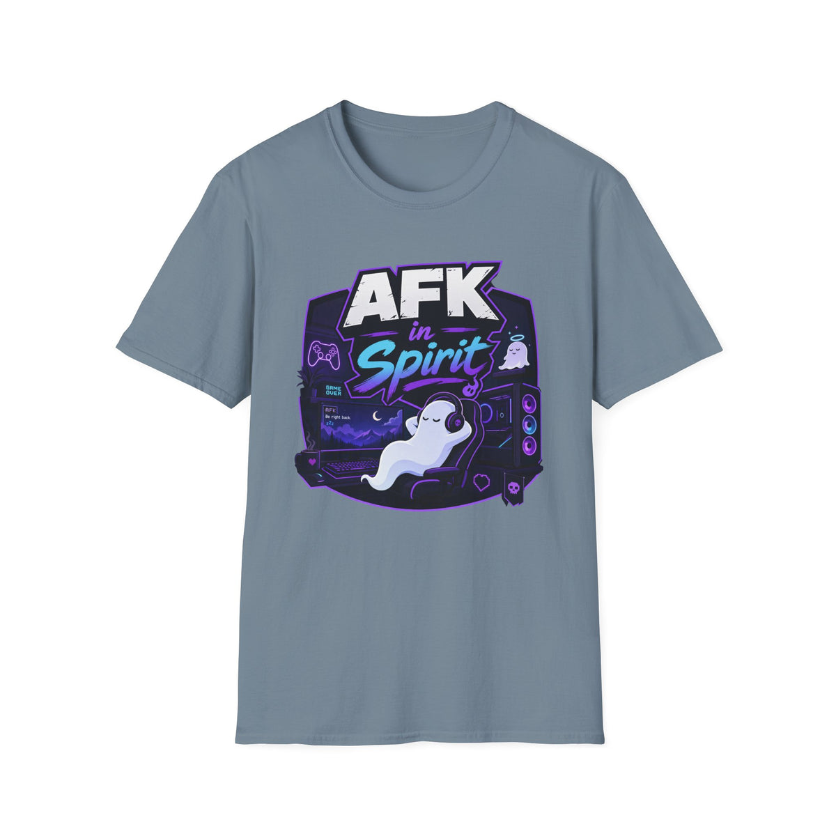 AFK in Spirit T-Shirt — Cute Gaming Ghost Tee