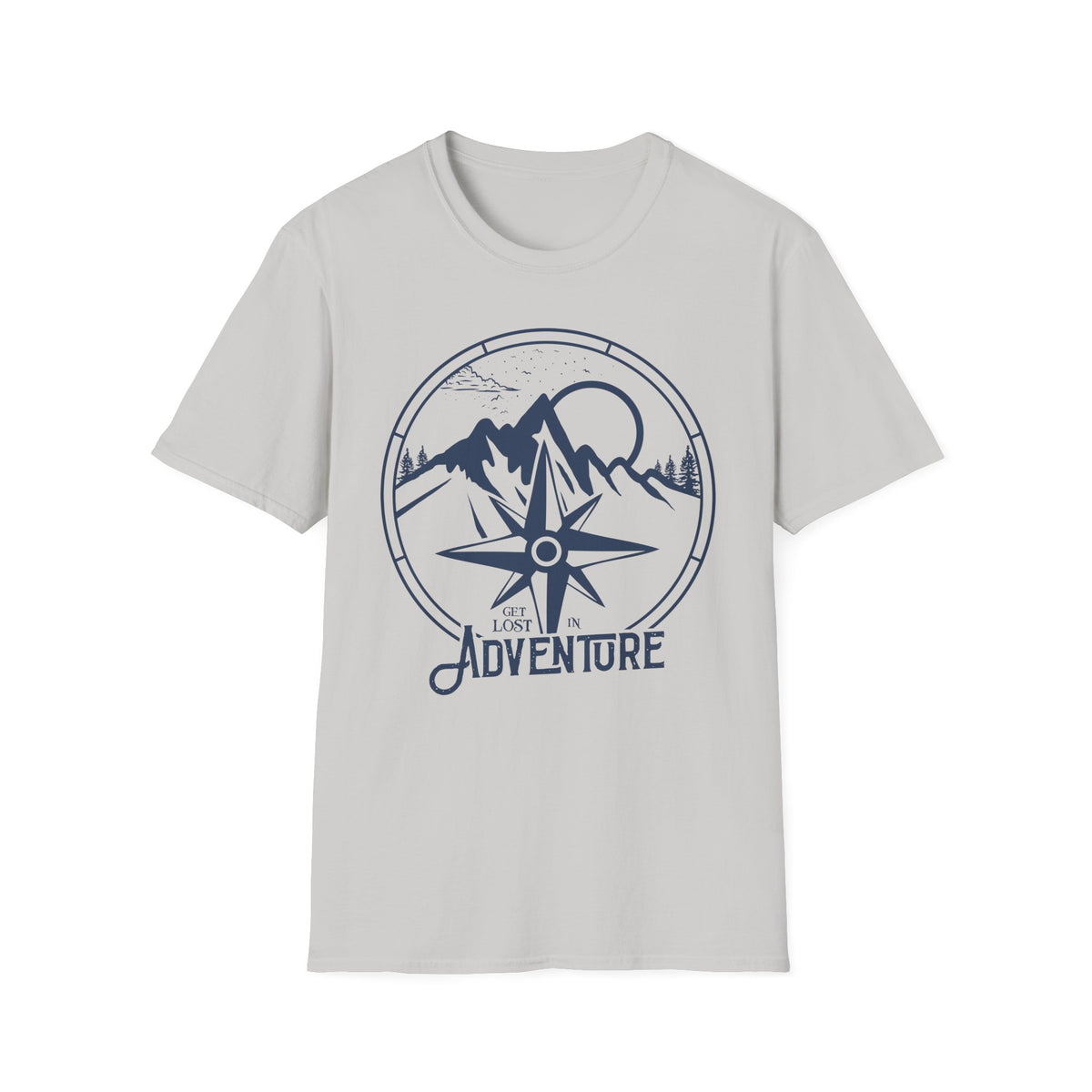 Adventure Compass T‑Shirt — Mountain Travel Outdoor Tee