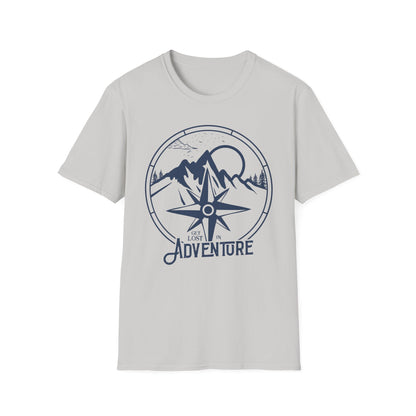 Adventure Compass T‑Shirt — Mountain Travel Outdoor Tee