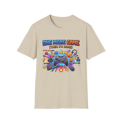 Gamer Tee "One More Game (Then I’m Done)" – Video Game Controller Graphic T-Shirt