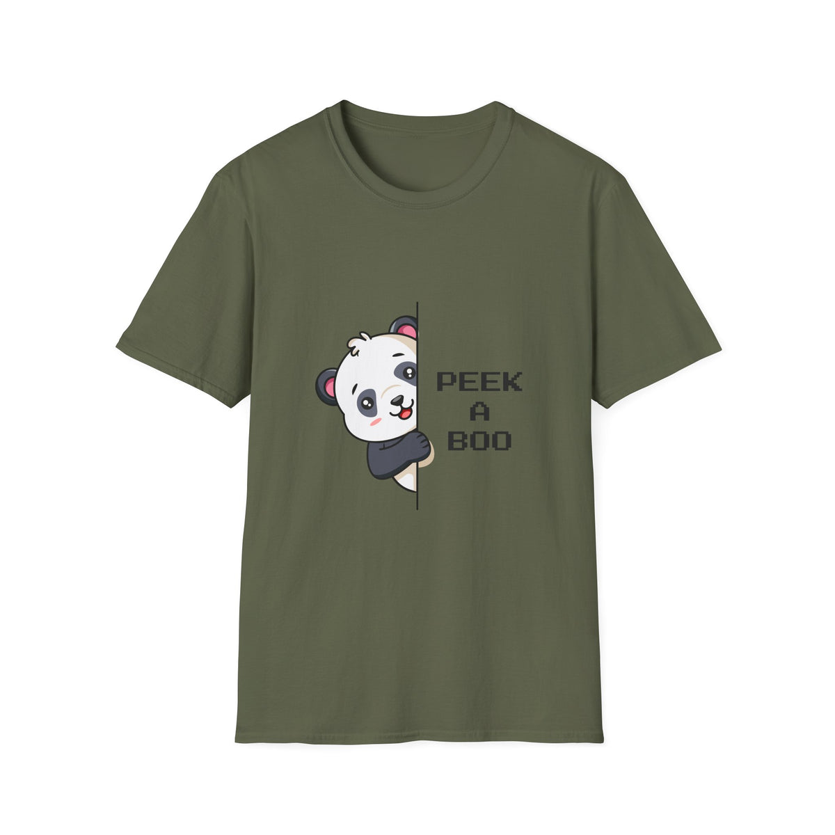Peek-A-Boo Panda T-Shirt — Cute Peeking Bear Graphic Tee